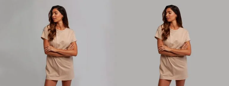 Portrait photo enhanced with high-end beauty retouching for flawless skin and features