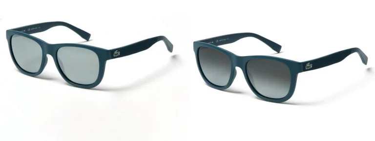 Sunglass photo with added shadow showing natural depth and soft edges