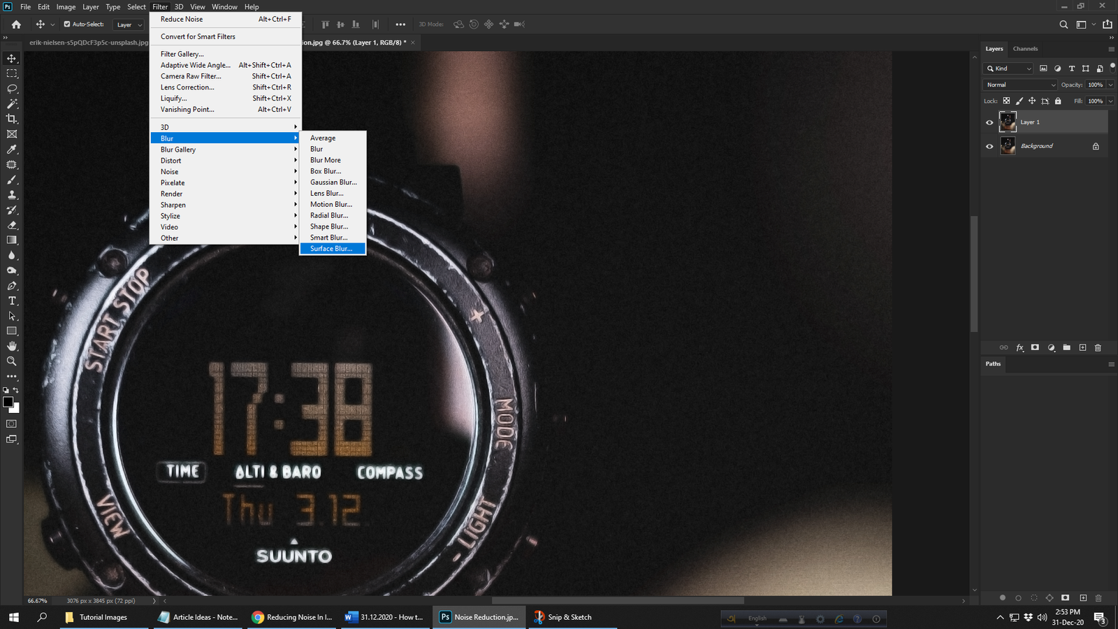 How to reduce noise in Photoshop