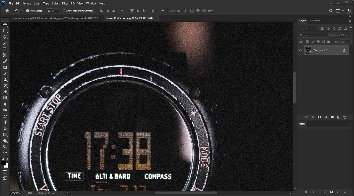 How to reduce noise in Photoshop