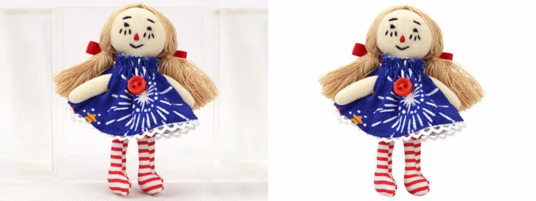 Example of advanced photo masking technique isolating hair and fine details in Photoshop