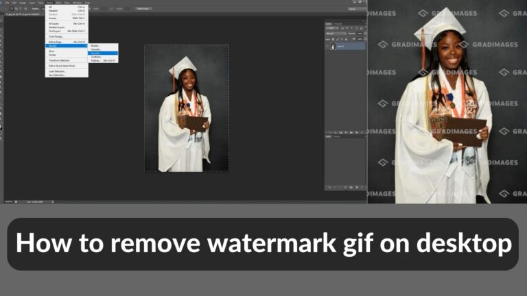 How to remove remove watermark gif on desktop