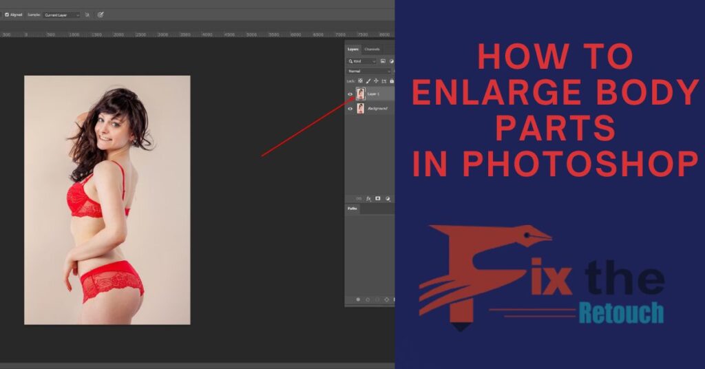 How to enlarge body parts in photoshop